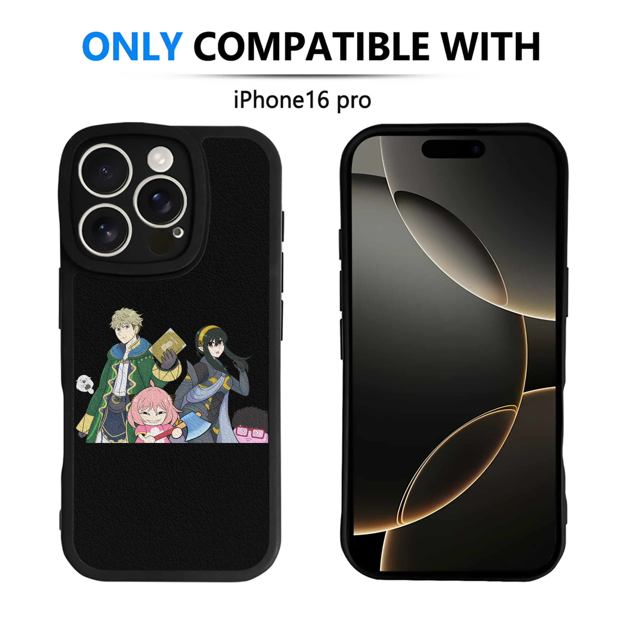 （画像用） SPY×FAMILY间谍家家酒 【iPhone 16シリーズ対応】シリコンスマホケース（レザー調） 材質：シリコン